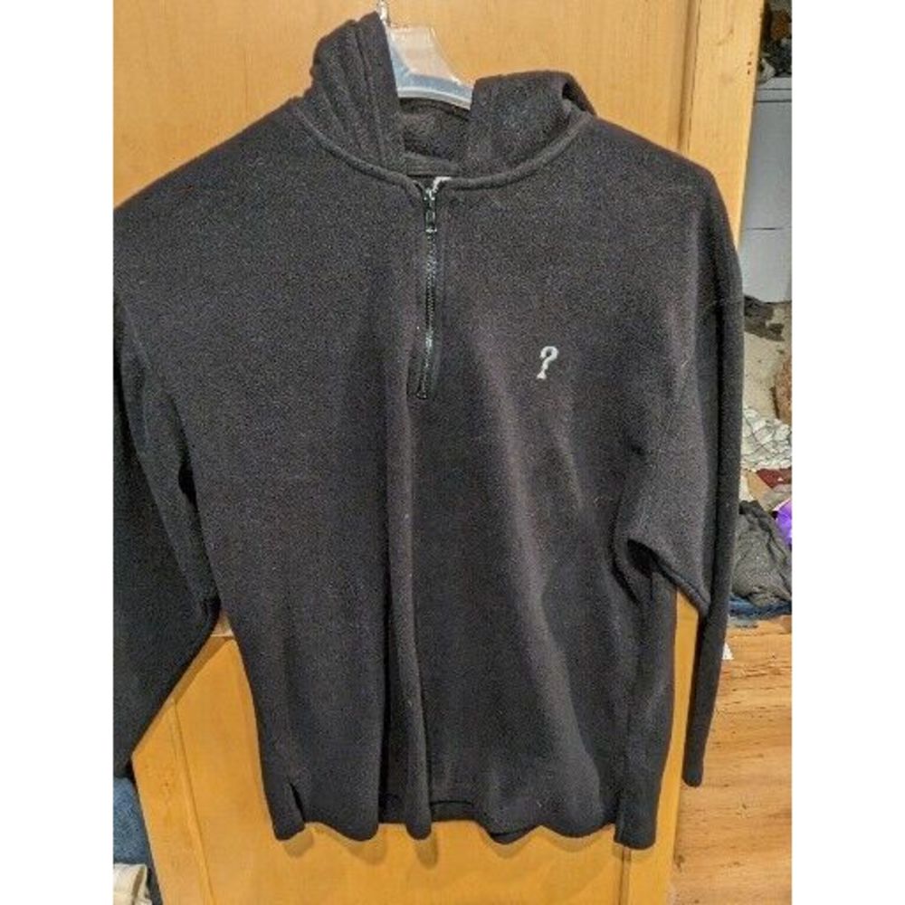 GUESS JEANS Hoodie Black‎ Pullover Mens S Fits Large